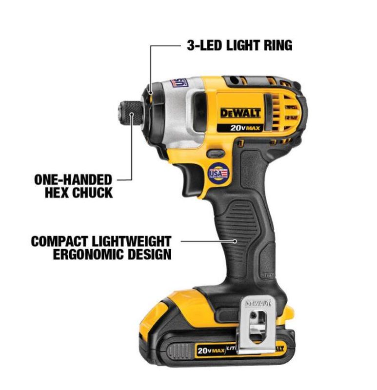 20-Volt MAX Cordless Drill/Impact Combo Kit (2-Tool) with (2) 20-Volt 1.3Ah Batteries, Charger & Reciprocating Saw - Image 6