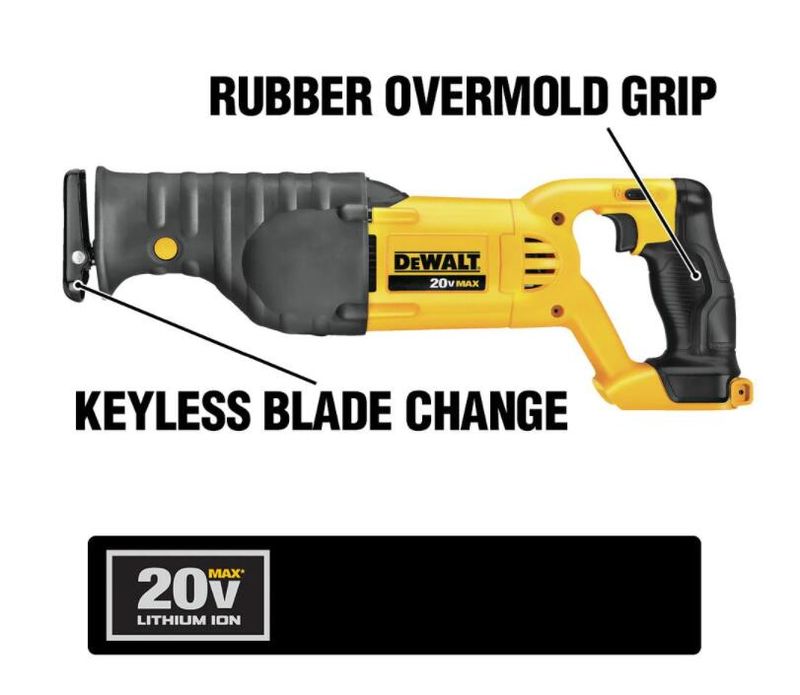 20-Volt MAX Cordless Drill/Impact Combo Kit (2-Tool) with (2) 20-Volt 1.3Ah Batteries, Charger & Reciprocating Saw - Image 7