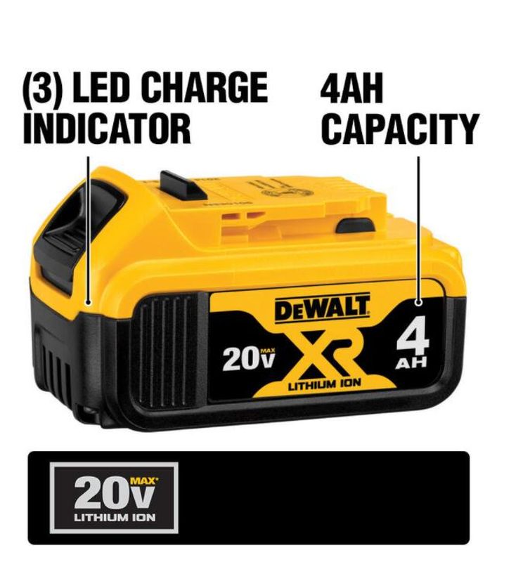 20-Volt MAX Cordless Combo Kit (5-Tool) with (1) 20-Volt 4.0Ah Battery, (1) 20-Volt 2.0Ah Battery & Charger - Image 6