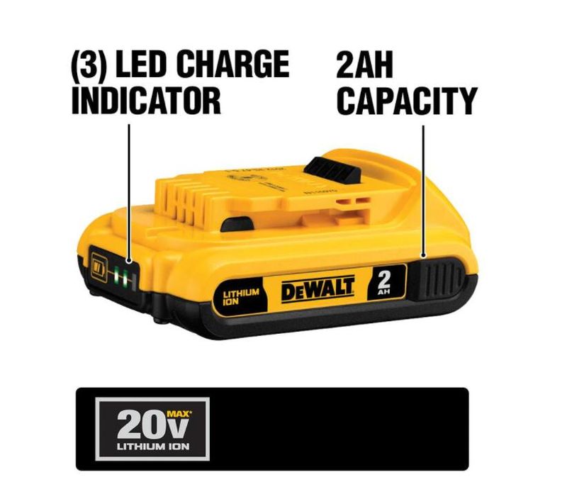 20-Volt MAX Cordless Combo Kit (5-Tool) with (1) 20-Volt 4.0Ah Battery, (1) 20-Volt 2.0Ah Battery & Charger - Image 7