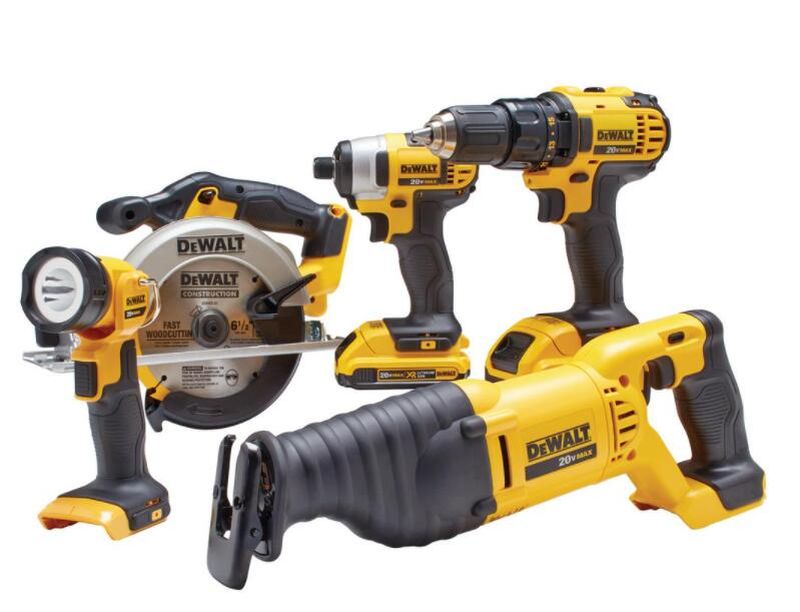 20-Volt MAX Cordless Combo Kit (5-Tool) with (1) 20-Volt 4.0Ah Battery, (1) 20-Volt 2.0Ah Battery & Charger - Image 9