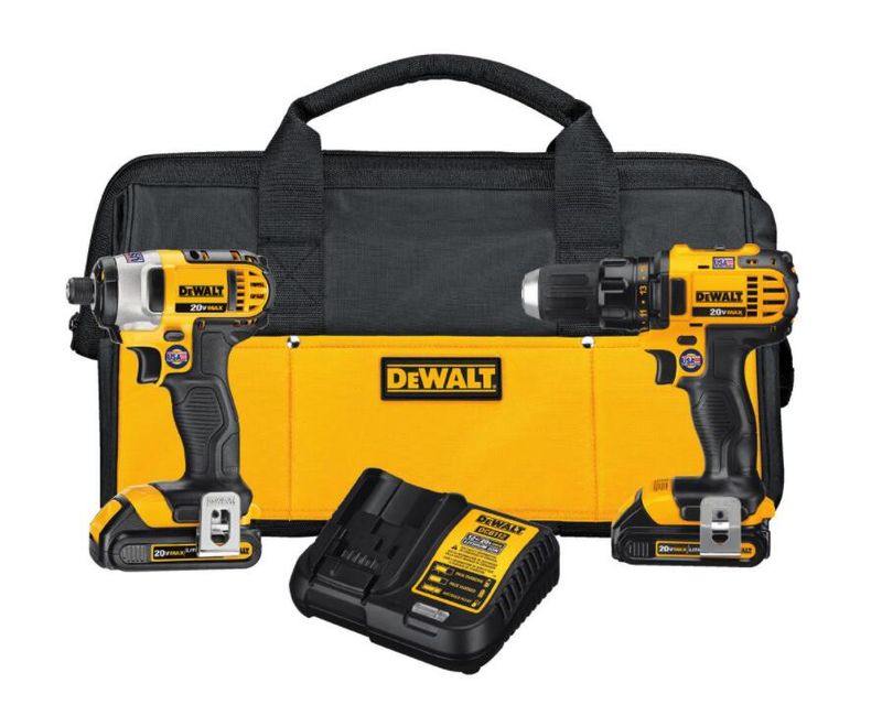 20-Volt MAX Cordless Drill/Impact Combo Kit (2-Tool) with (2) 20-Volt 1.5Ah Batteries, Charger & Reciprocating Saw - Image 2