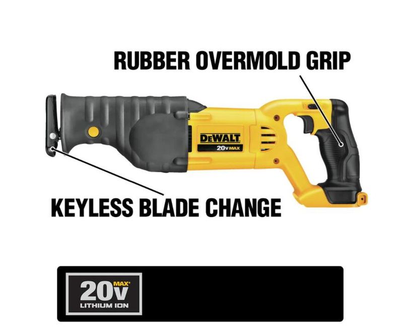 20-Volt MAX Cordless Drill/Impact Combo Kit (2-Tool) with (2) 20-Volt 1.5Ah Batteries, Charger & Reciprocating Saw - Image 5