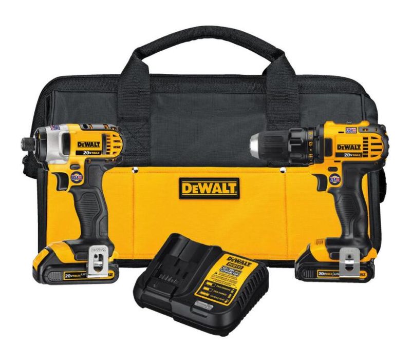 20-Volt MAX Cordless Drill/Impact Combo Kit (2-Tool) with (2) 20-Volt 1.5Ah Batteries, Charger & 6-1/2 in. Circular Saw - Image 4