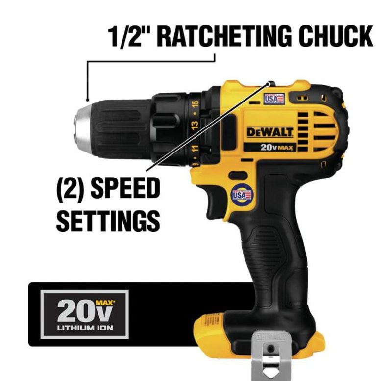 20-Volt MAX Cordless Drill/Impact Combo Kit (2-Tool) with (2) 20-Volt 1.5Ah Batteries, Charger & 6-1/2 in. Circular Saw - Image 5