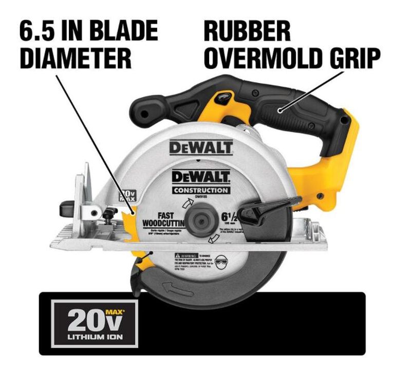 20-Volt MAX Cordless Drill/Impact Combo Kit (2-Tool) with (2) 20-Volt 1.5Ah Batteries, Charger & 6-1/2 in. Circular Saw - Image 8