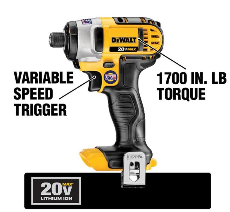 20-Volt MAX Cordless Drill/Impact Combo Kit (2-Tool) with (2) 20-Volt 1.5Ah Batteries, Charger & 4-1/2 in. Grinder - Image 6
