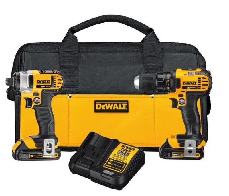 20-Volt MAX Cordless Drill/Impact Combo Kit (2-Tool) with (2) 20-Volt 1.5Ah Batteries, Charger & Jigsaw - Image 2
