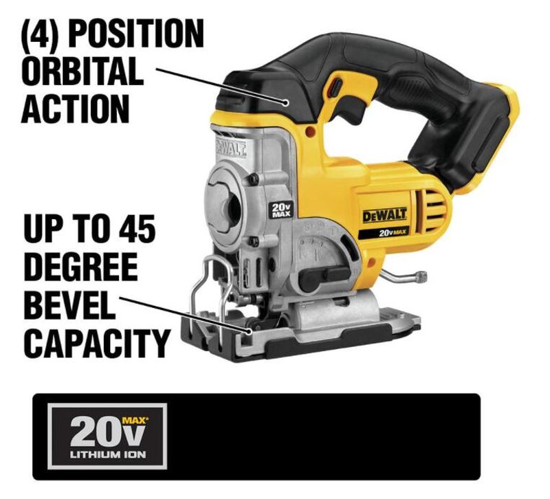 20-Volt MAX Cordless Drill/Impact Combo Kit (2-Tool) with (2) 20-Volt 1.5Ah Batteries, Charger & Jigsaw - Image 5