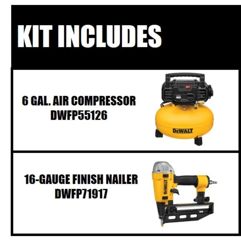6 Gal. Electric Air Compressor with Bonus Pneumatic 16-Gauge 2-1/2 in. Nailer - Image 7