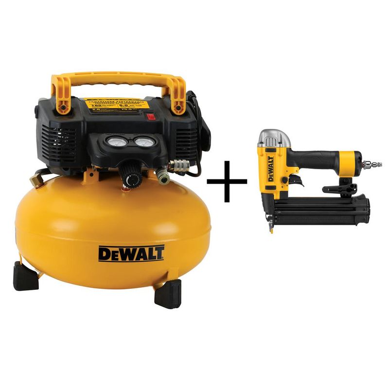 6 Gal. Portable Electric Air Compressor with Bonus Brad Nailer