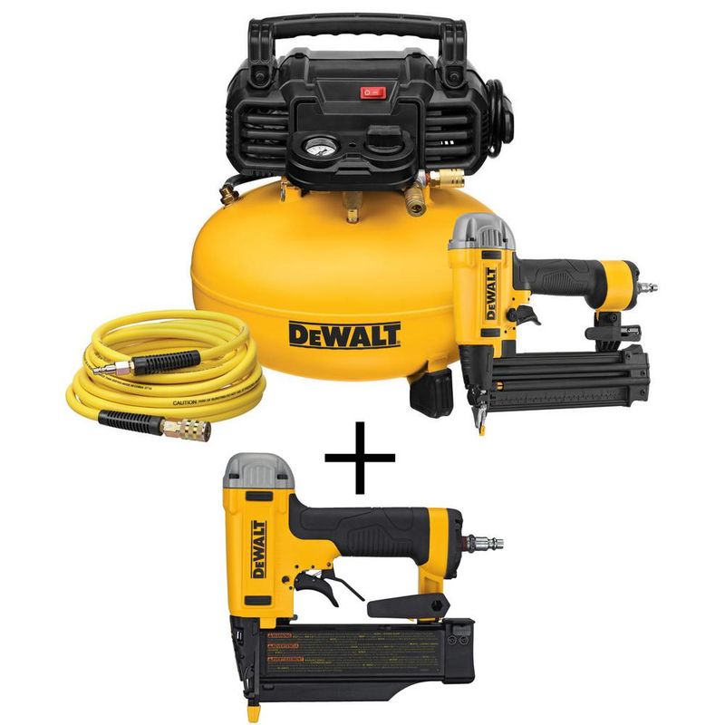 6 Gal. 18-GA Brad Nailer and Heavy-Duty Pancake Electric Air Compressor Combo Kit (1-Tool) with 23-GA 2 in. Pin Nailer