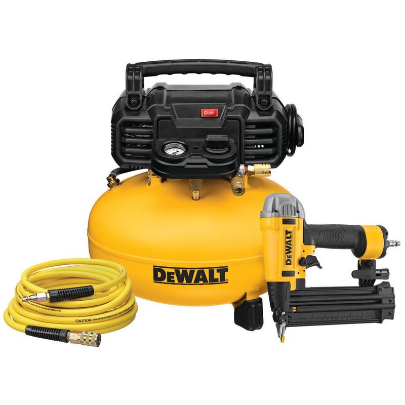 6 Gal. 18-Gauge Brad Nailer and Heavy-Duty Pancake Electric Air Compressor Combo Kit (1-Tool)