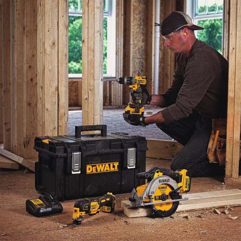 20-Volt MAX Lithium-Ion Cordless Combo Kit (3-Tools) with (1) Battery 4.0Ah & ToughSystem Case - Image 3
