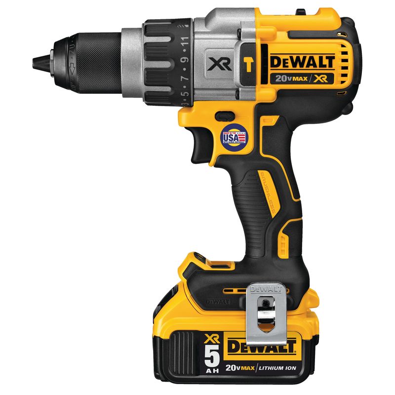 20V MAX XR Brushless Cordless 3-Speed 1/2 in. Hammer Drill/Driver Kit (5.0 Ah) - Image 3