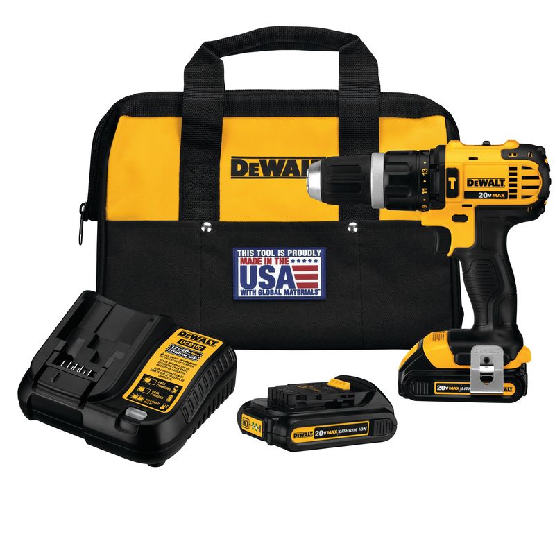 20V MAX Lithium Ion Compact Hammerdrill Kit (1.5 Ah)