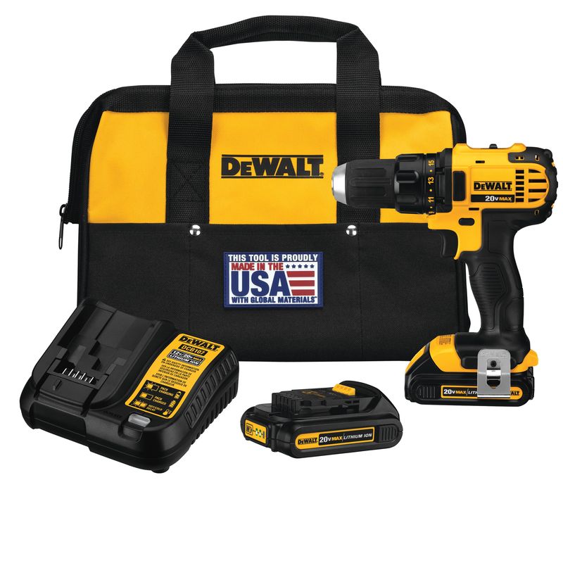 20V MAX Lithium Ion Compact Drill / Driver Kit (1.5 Ah)